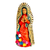 Keramische Skulptur, 'Guadalupe Jungfrau mit Rosen' - Keramische Guadalupe Jungfrau mit Rosen Skulptur aus Mexiko