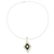 Cultured pearl pendant necklace, 'Venus' - Modern Cultured Pearl and Taxco Silver Necklace from Mexico (image 2b) thumbail
