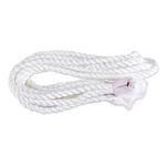 Cotton rope hammock, 'Uxmal Peacock' (double) - Teal Cotton Rope Hammock (Double)