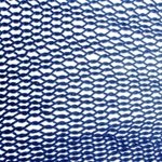Cotton rope hammock, 'Uxmal Navy' (triple) - Blue Cotton Rope Hammock (Triple)