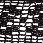 Cotton rope hammock, 'Mirage in Black' (double) - Black Hammock with Macrame Panels (Double)