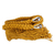 Cotton rope hammock, 'Veranda in Honey' (double) - Amber Brown Tasseled Cotton Hammock (Double) from Mexico (image 2f) thumbail