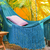Cotton rope hammock, 'Caribbean Blue Cascade' (double) - Turquoise Cotton Hammock from Mexico (Double) thumbail