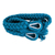 Cotton rope hammock, 'Caribbean Blue Cascade' (double) - Turquoise Cotton Hammock from Mexico (Double) (image 2c) thumbail