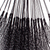 Cotton rope hammock, 'Mirage in Black' (triple) - Black Cotton Rope Hammock (Triple) (image 2b) thumbail