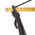 Cotton hammock swing, 'Ocean Seat in Black' (single) - Tasseled Black Cotton Rope Mayan Hammock Swing