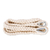 Cotton hammock swing, 'Ocean Seat in Ivory'  (single) - Ivory Tasseled Cotton Rope Mayan Hammock Swing from Mexico (image 2e) thumbail