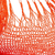 Cotton hammock swing, 'Ocean Seat in Orange' (single) - Orange Tasseled Cotton Rope Mayan Hammock Swing from Mexico (image 2d) thumbail