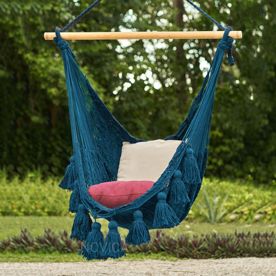 Cotton rope hammock swing, Ocean Seat (Single)