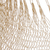 Columpio de hamaca de algodón - Columpio de hamaca maya de cuerda de algodón con flecos de marfil de México