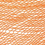 Cotton rope hammock, 'Orange Cascade' (triple) - Orange Fringed Cotton Rope Hammock (Triple) from Mexico