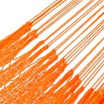 Cotton rope hammock, 'Orange Cascade' (triple) - Orange Fringed Cotton Rope Hammock (Triple) from Mexico