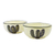 Ceramic bowls, 'Saguaro' (pair) - Majolica Style Ceramic Bowls with Cactus (Pair)