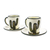 Ceramic cups and saucers, 'Saguaro' (pair) - Cactus-Themed Cups and Saucers (Pair) (image 2a) thumbail