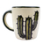 Ceramic cups and saucers, 'Saguaro' (pair) - Cactus-Themed Cups and Saucers (Pair) (image 2e) thumbail