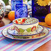 Ceramic bowls, Colors of Mexico (pair)