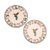 Ceramic salad plates, 'Colibri' (pair) - Hummingbird-Themed Ceramic Salad Plates (Pair) (image 2a) thumbail