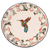 Ceramic salad plates, 'Colibri' (pair) - Hummingbird-Themed Ceramic Salad Plates (Pair) (image 2b) thumbail