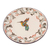 Ceramic salad plates, 'Colibri' (pair) - Hummingbird-Themed Ceramic Salad Plates (Pair) (image 2c) thumbail