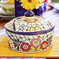 Tortillaheber aus Keramik, „Colors of Mexico“ – Lebensmittelechter Tortillaheber aus Keramik