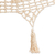 Cotton rope hammock, 'Veranda in Beige' (Single) - Beige Tasseled Cotton Hammock (Single) From Mexico (image 2c) thumbail