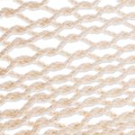 Cotton rope hammock, 'Veranda in Beige' (Triple) - Beige Tasseled Cotton Hammock (Triple) From Mexico