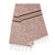 Cotton table runner, 'Valley Stones' - Hand Loomed 100% Cotton Striped Table Runner from Mexico
