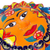 Talavera style ceramic plaque, 'Pure Sun' - Colorful Floral Talavera Style Sun Wall Plaque from Mexico (image 2c) thumbail