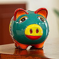 Featured review for Ceramic decorative accent, Flower Piggy