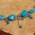 Halskette mit Anhängern aus mehreren Edelsteinen - Perlenkette mit Libellen-Anhängern aus Mexiko