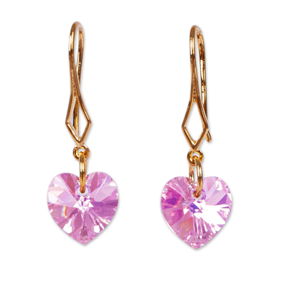 Gold-Plated Swarovski Crystal Earrings from Mexico