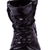 Ceramic figurine, 'Sturdy Black Boot' - Realistic Black Boot Ceramic Figurine from Mexico