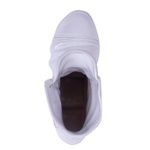 Ceramic figurine, 'Sturdy White Boot' - Realistic White Boot Ceramic Figurine from Mexico