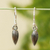 925 sterling silver dangle earrings, 'Strawberry Girl' - 925 Sterling Silver Dangle Earrings from Mexico (image 2) thumbail