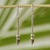Silver dangle earrings, 'Silver Berry' - 950 Silver Minimalist Dangle Earrings from Mexico (image 2) thumbail