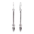 Silver dangle earrings, 'Silver Berry' - 950 Silver Minimalist Dangle Earrings from Mexico thumbail
