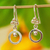 Silver dangle earrings, 'Silver Grains' - Taxco Fine Silver Modern Dangle Earrings from Mexico (image 2) thumbail
