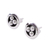 Silver stud earrings, 'Silver Beads' - Taxco Silver Stud Earrings from Mexico (image 2b) thumbail