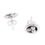 Silver stud earrings, 'Silver Beads' - Taxco Silver Stud Earrings from Mexico (image 2c) thumbail