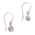 Silver dangle earrings, 'Silver Twirl Drop' - Petite 950 Silver Dangle Earrings from Mexico (image 2c) thumbail