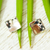 Silver stud earrings, 'Parable' - 950 Silver Hammered Square Stud Earrings from Mexico (image 2) thumbail