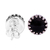 Obsidian stud earrings, 'Night Elegance' - Taxco Silver Stud Earrings with Obsidian from Mexico (image 2c) thumbail