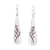 Silver dangle earrings, 'Silver Trees' - Tree Theme Taxco 950 Silver Dangle Earrings from Mexico thumbail