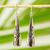 Silver dangle earrings, 'Silver Trees' - Tree Theme Taxco 950 Silver Dangle Earrings from Mexico (image 2b) thumbail