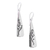 Silver dangle earrings, 'Silver Trees' - Tree Theme Taxco 950 Silver Dangle Earrings from Mexico (image 2c) thumbail