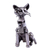 Recycled metal sculpture, 'Whiskered Cat' - Recycled Metal Whiskered Cat Sculpture from Mexico thumbail