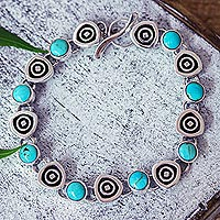 Sterling Silver Turquoise Bracelets at NOVICA