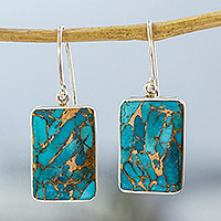 Featured review for Sterling silver dangle earrings, Elegant Skies