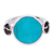 Sterling silver and turquoise ring, 'Calla Lilly Turquoise' - Taxco Silver Lilly Reconstituted Turquoise Cocktail Ring (image 2b) thumbail