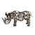 Upcycled auto part sculpture, 'Rustic Mother Rhino' - Recycled Auto Part Mother Rhino Sculpture from Mexico (image 2b) thumbail